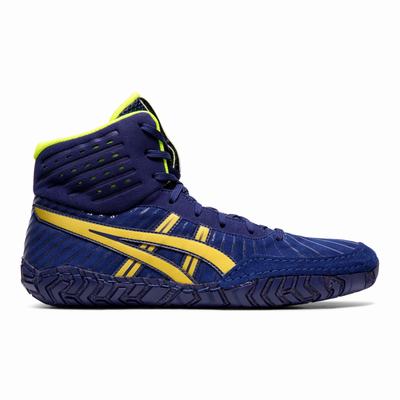 Asics Aggressor 4 - Miesten Painikengät - Sininen/Kultaiset